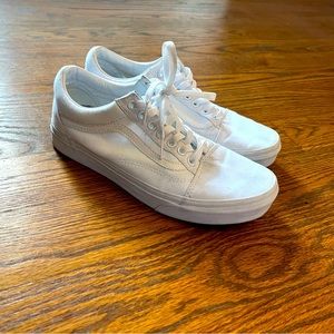 Vans All White Old Skool Canvas Shoe